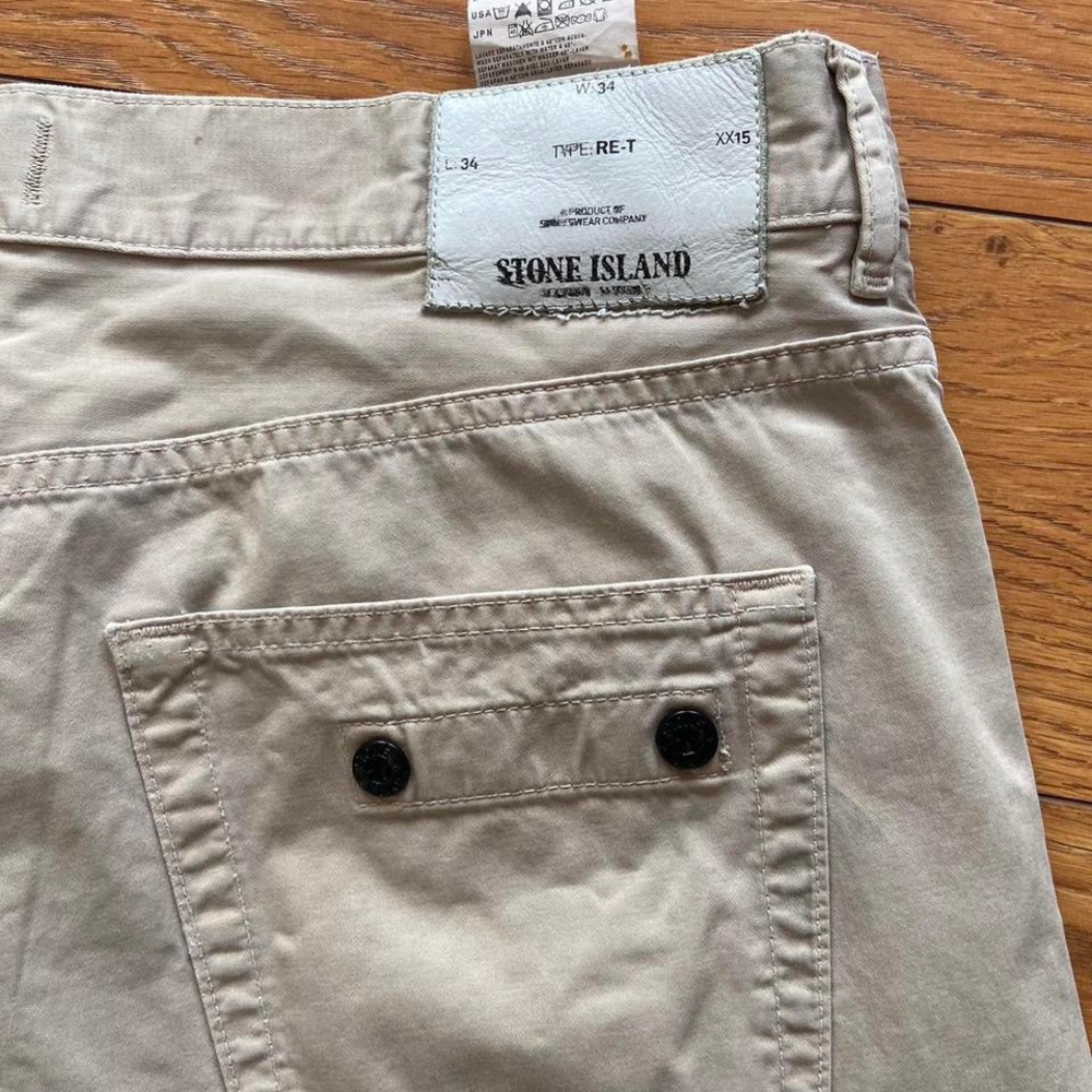 Stone Island Men's Tan Pants